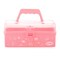 Funtopia Plastic Art Box for Kids, Multi-Purpose Portable Storage Box/Sewing Box/Tool Box for Kids' Toys, Craft and Art Supply, School Supply, Office Supply - Pink